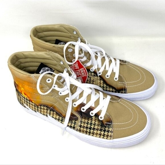 VANS Sk8-Hi Bolt Big Reveal Taos Taupe Men High Top Canvas Sneakers Size 9 NWB - Picture 5 of 6